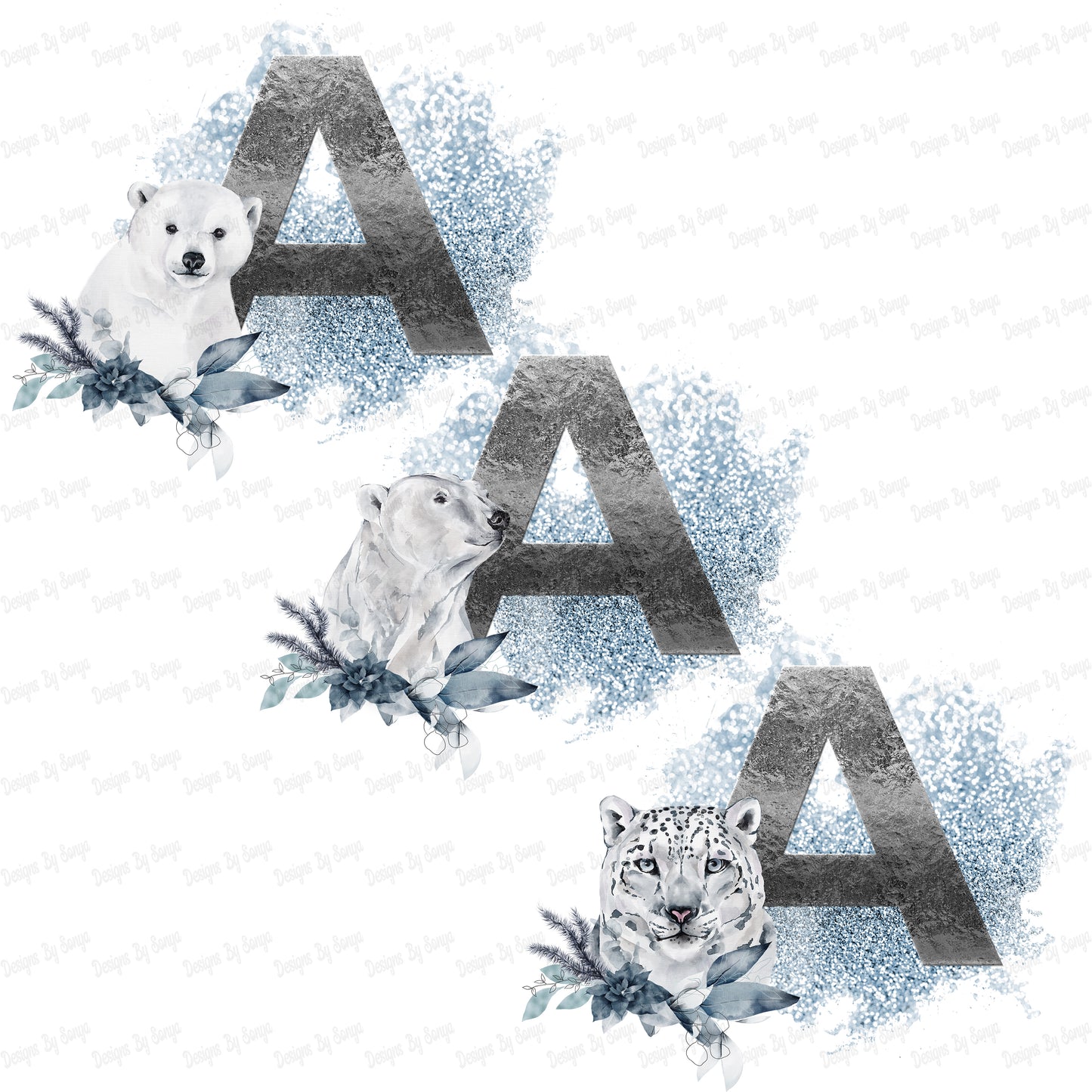 Polar Silver Alphabet Triple Pack