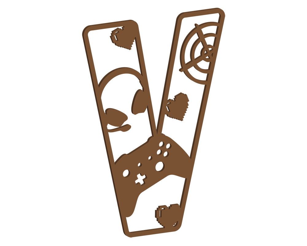 MDF Gamer Themed Letters