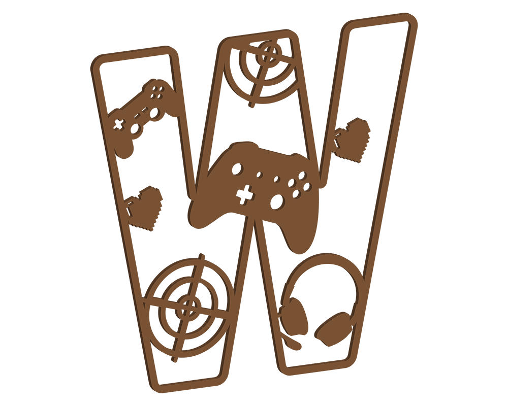 MDF Gamer Themed Letters