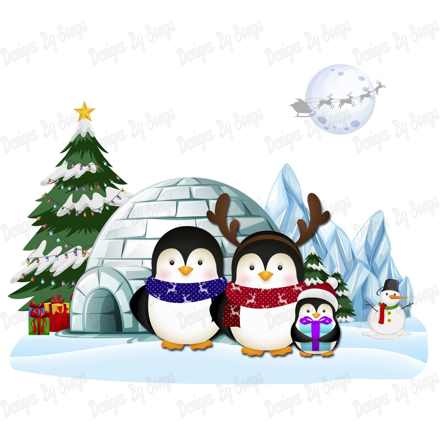 Waddles Family Christmas Family Design