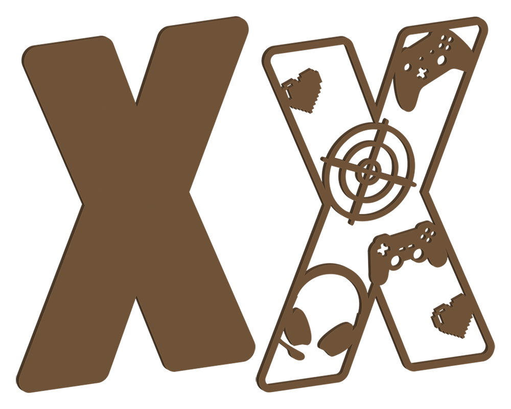 MDF Gamer Themed Letters