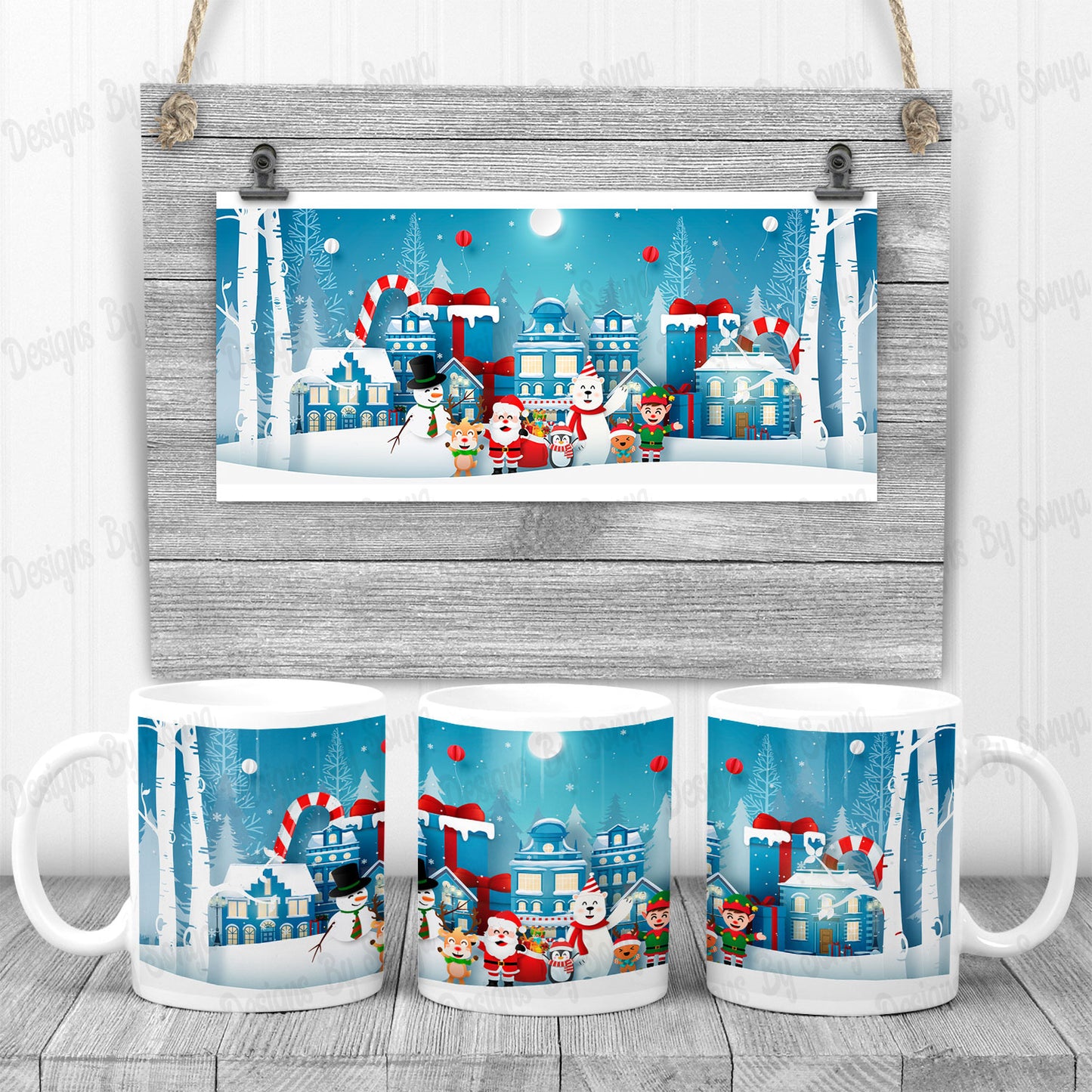 Christmas Mug and Coaster Set 10