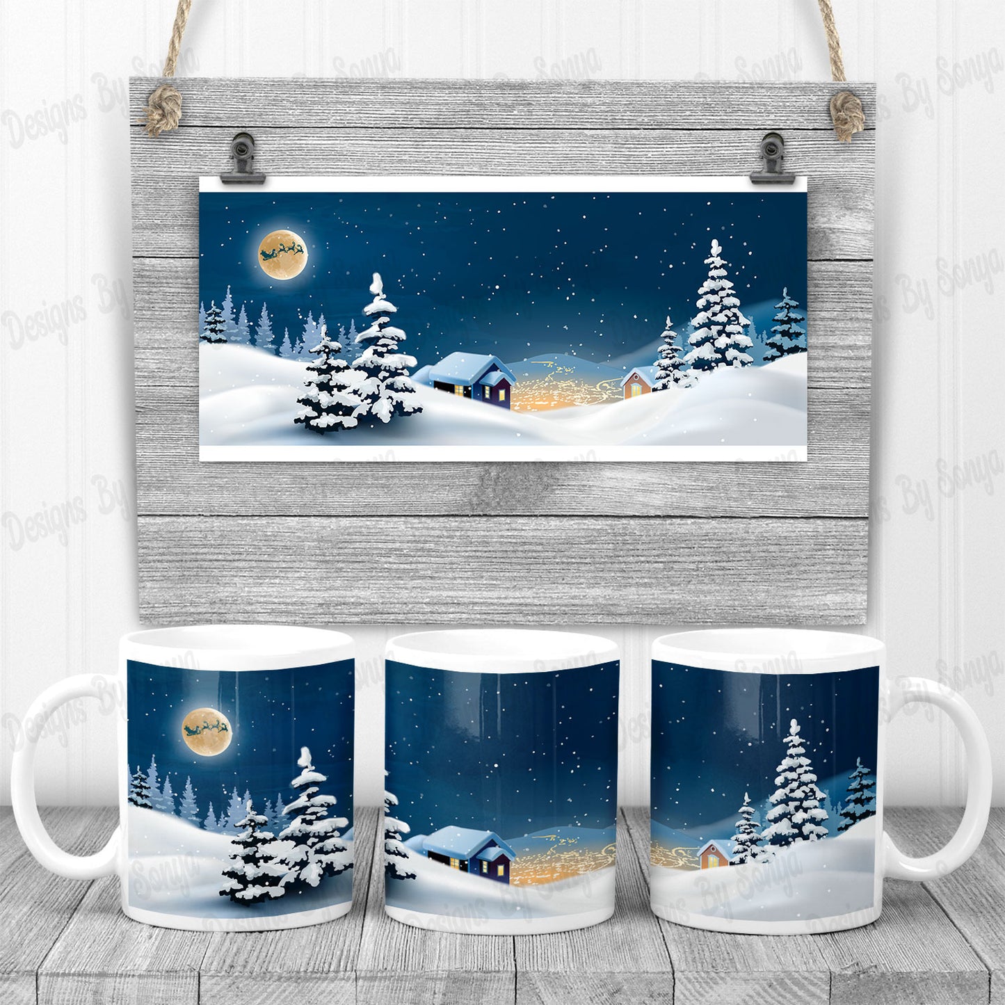 Christmas Mug and Coaster Set 2