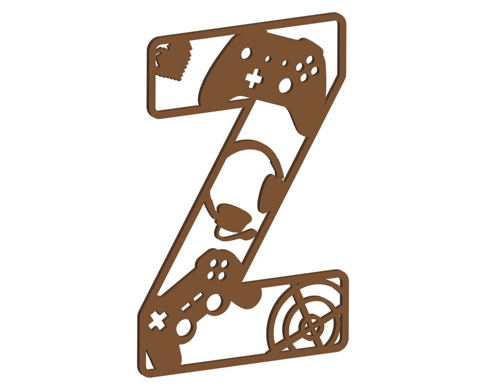 MDF Gamer Themed Letters