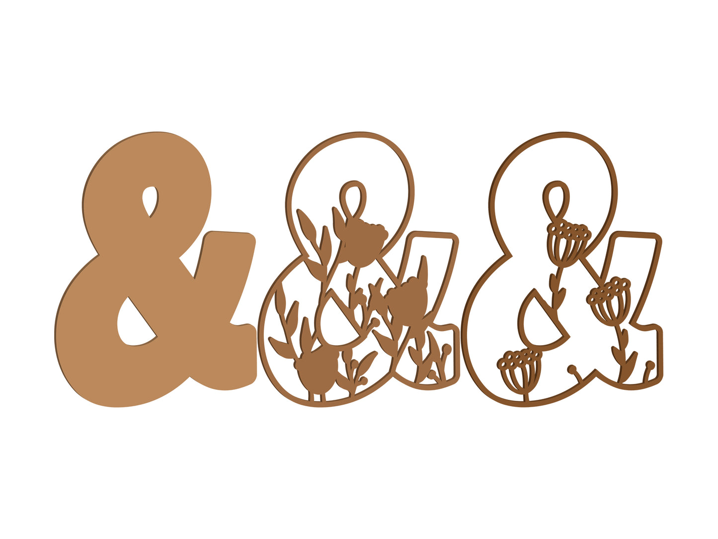 Wildflower Themed Letters