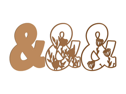 Wildflower Themed Letters