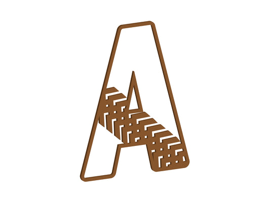 Tyre Tread Themed Letters