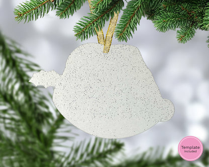 American Football Christmas Hats Hanging Ornament Small