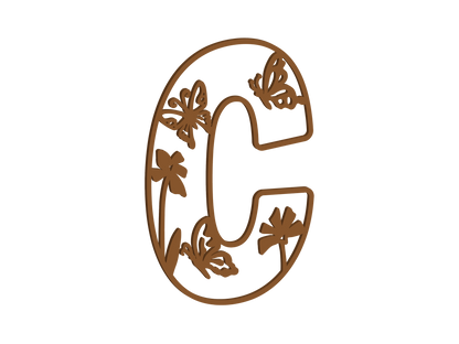 Wild Butterfly Themed Letters