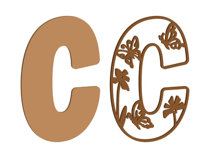 Wild Butterfly Themed Letters