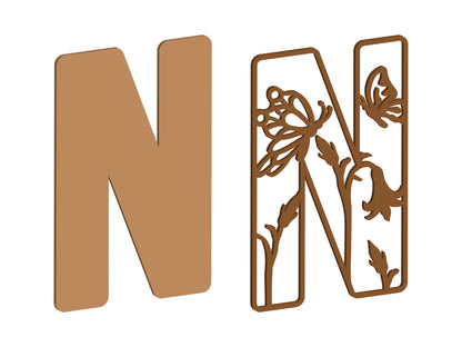 Wild Butterfly Themed Letters