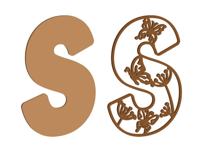 Wild Butterfly Themed Letters