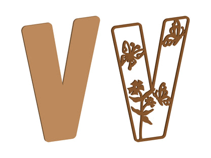 Wild Butterfly Themed Letters