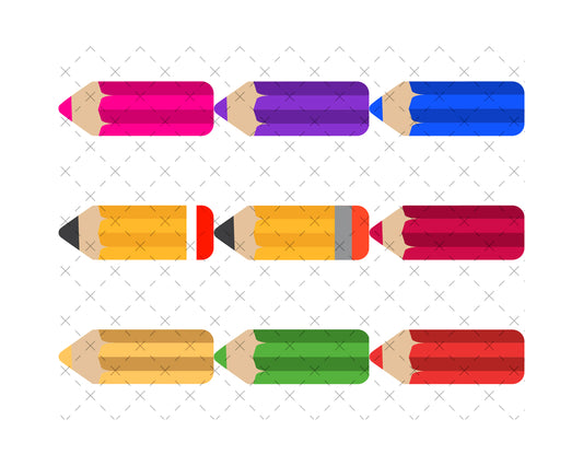 Pencil Keyring Digital Design Pack
