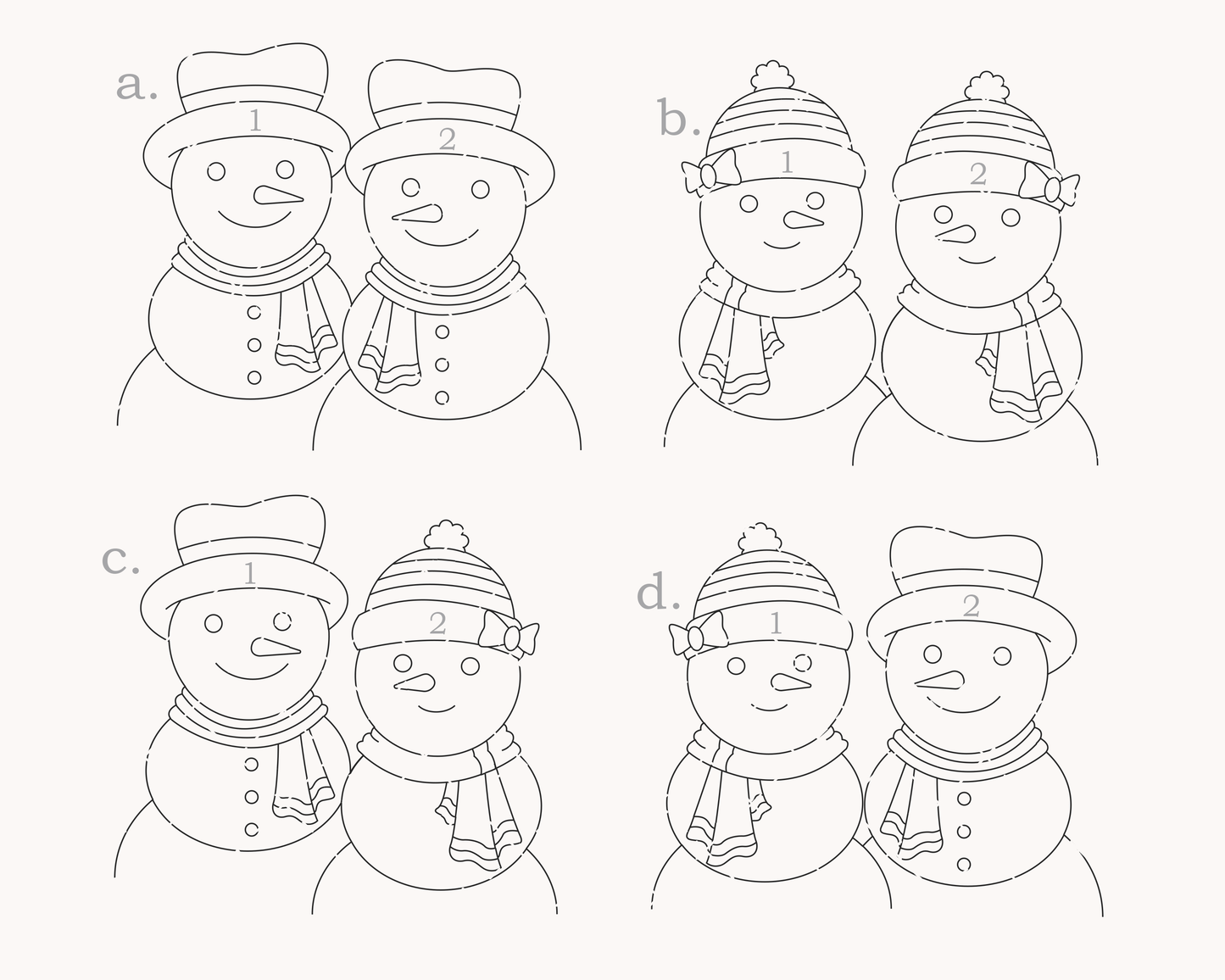 Snow Family Bauble