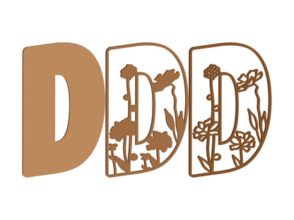 Wildflower Themed Letters
