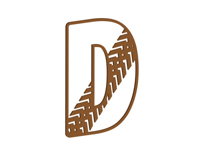 Tyre Tread Themed Letters