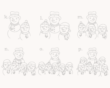 Snow Family Bauble