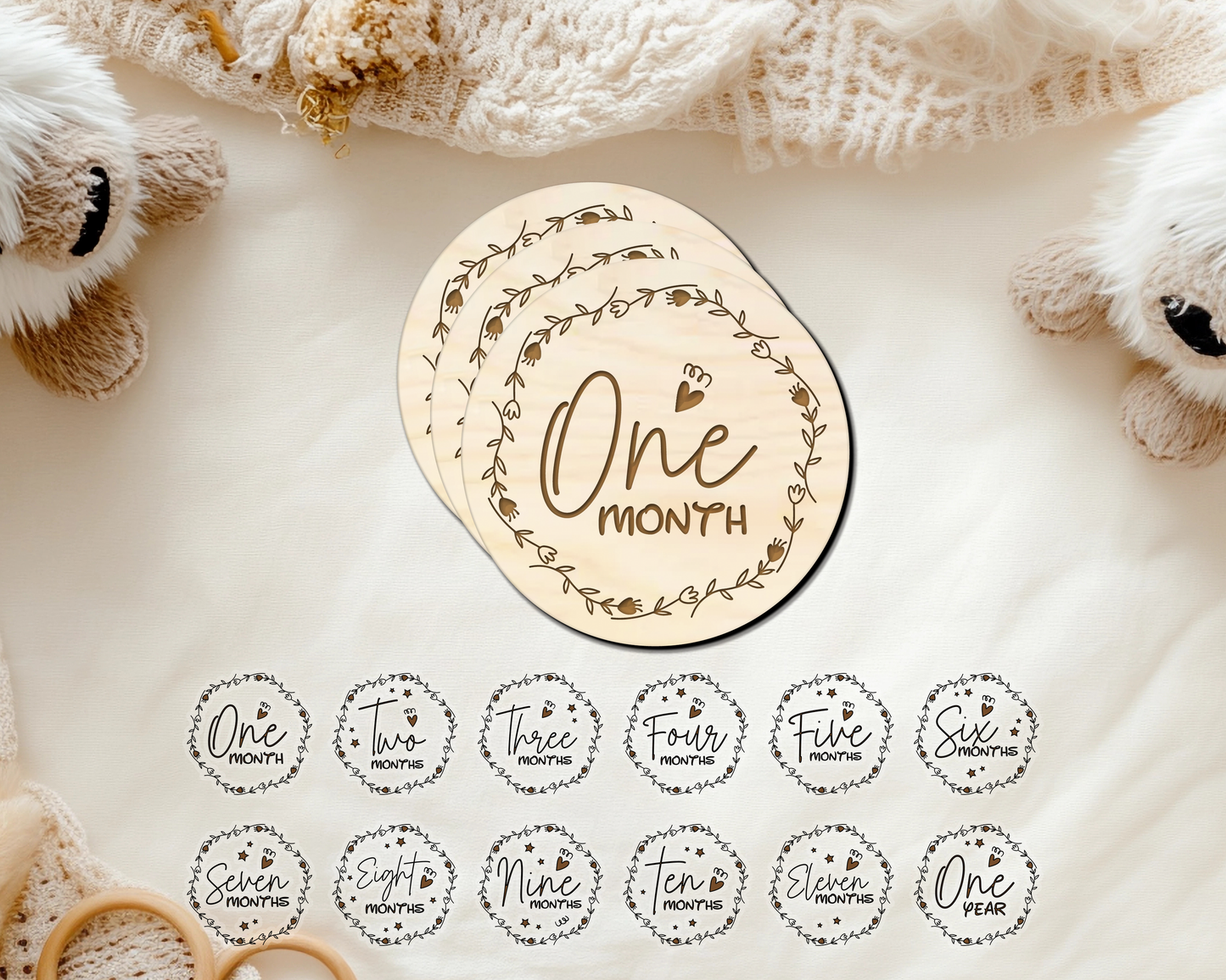 Boho Milestone Disc Set
