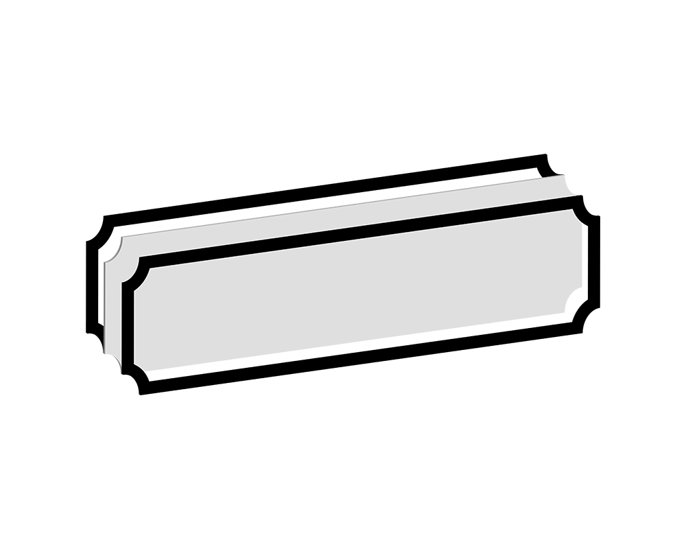 Double Sided Rectangle Railway Sign