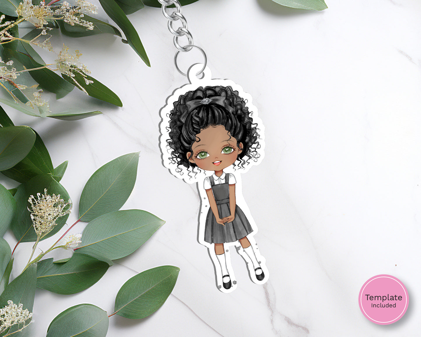 Evie Keyring Blank