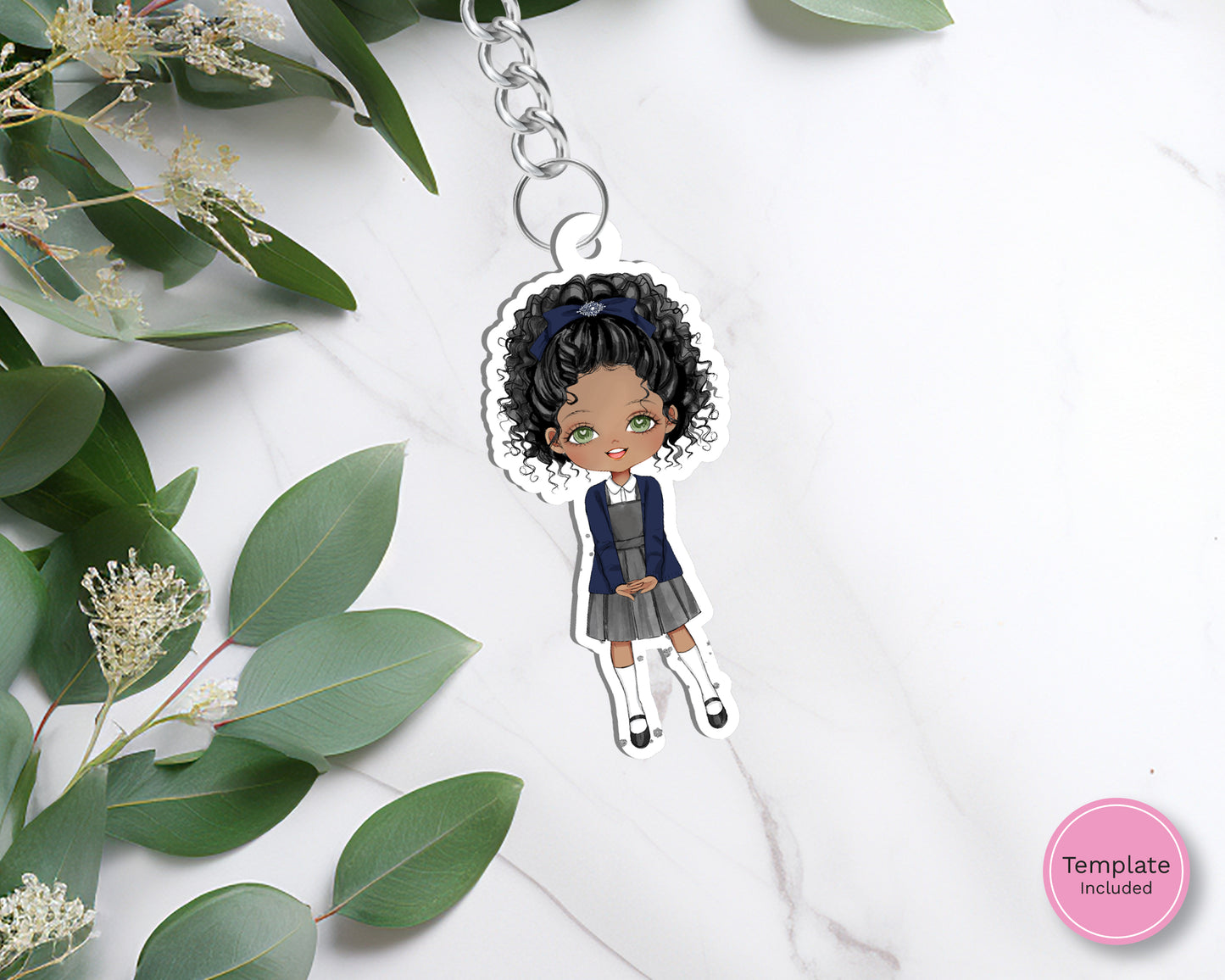 Evie Keyring Blank