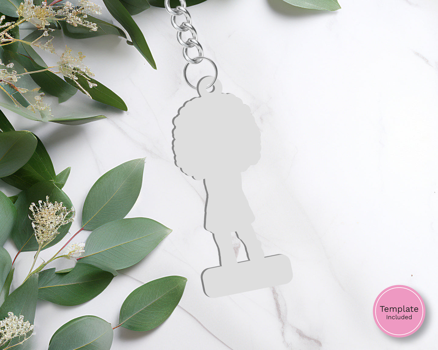 Evie Keyring Blank with Name Plaque