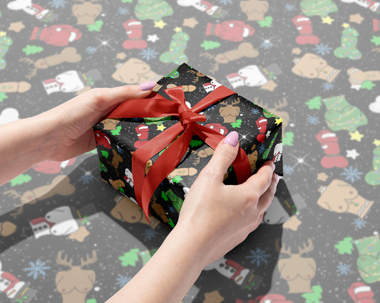 Naughty North Pole Mash-Up Gift Wrap