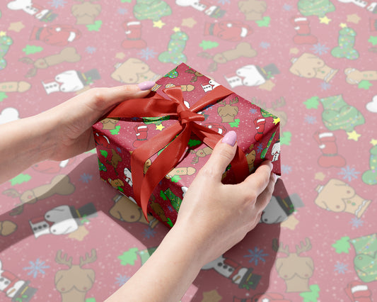 Naughty North Pole Mash-Up Gift Wrap