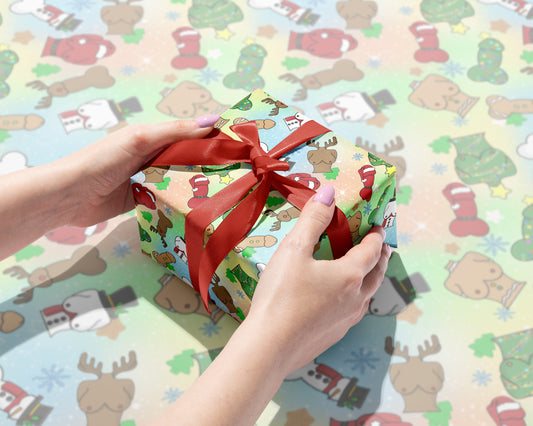 Naughty North Pole Mash-Up Gift Wrap