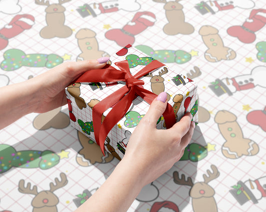 Naughty North Pole Gift Wrap