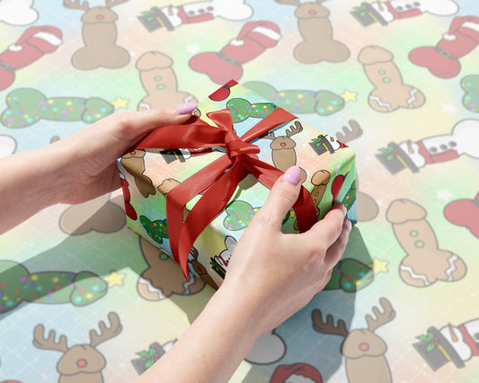 Naughty North Pole Gift Wrap