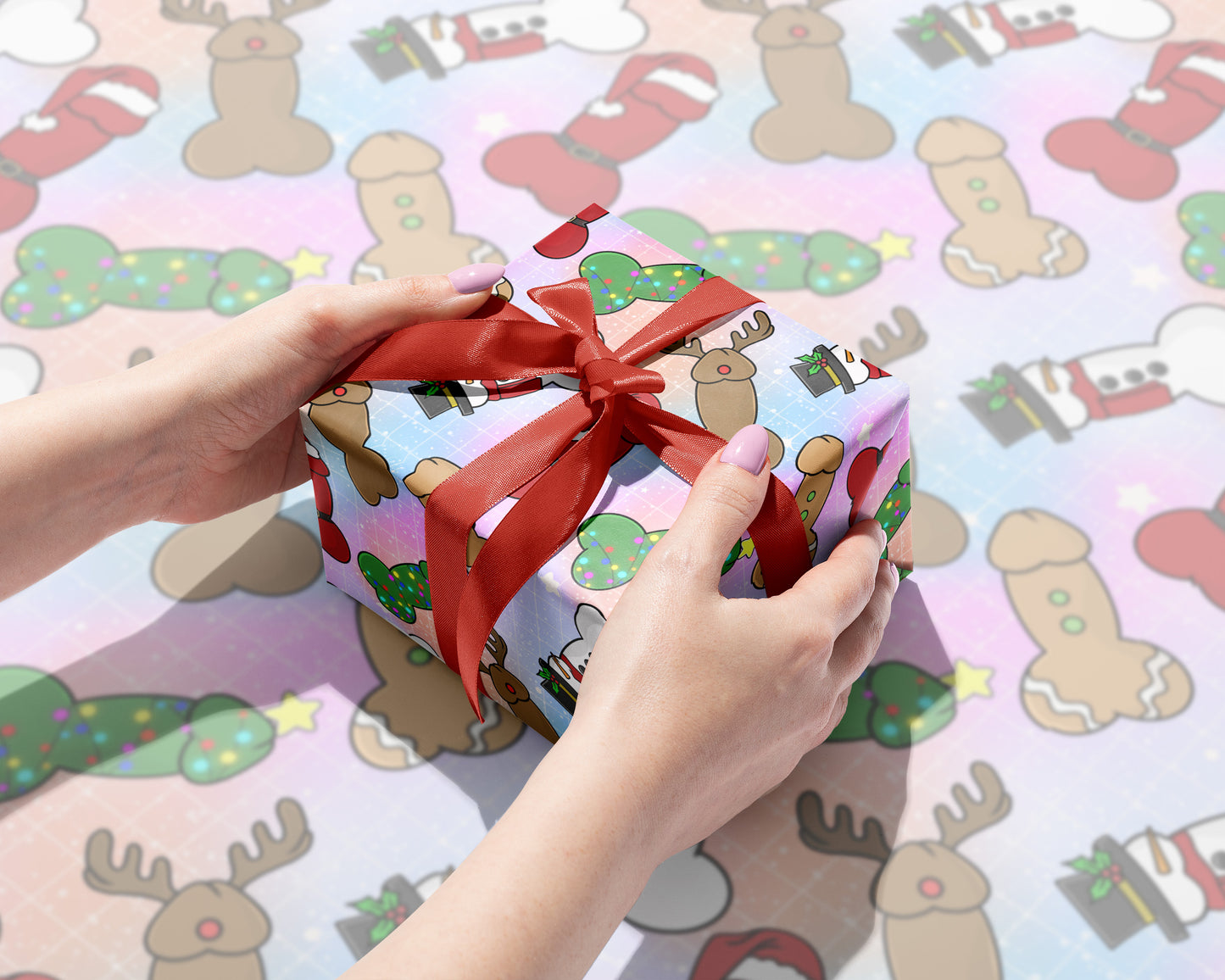 Naughty North Pole Gift Wrap