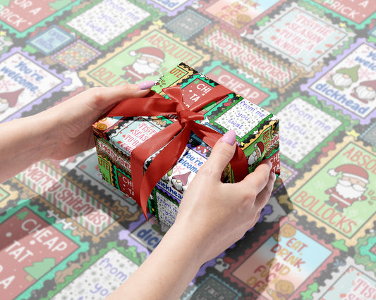 Sweary Gnome Gift Wrap