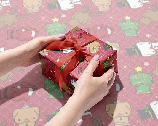 Jingle Bell Busts Gift Wrap