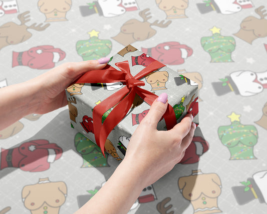 Jingle Bell Busts Gift Wrap