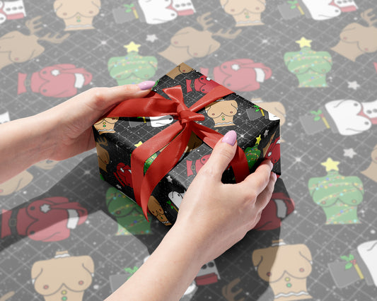 Jingle Bell Busts Gift Wrap