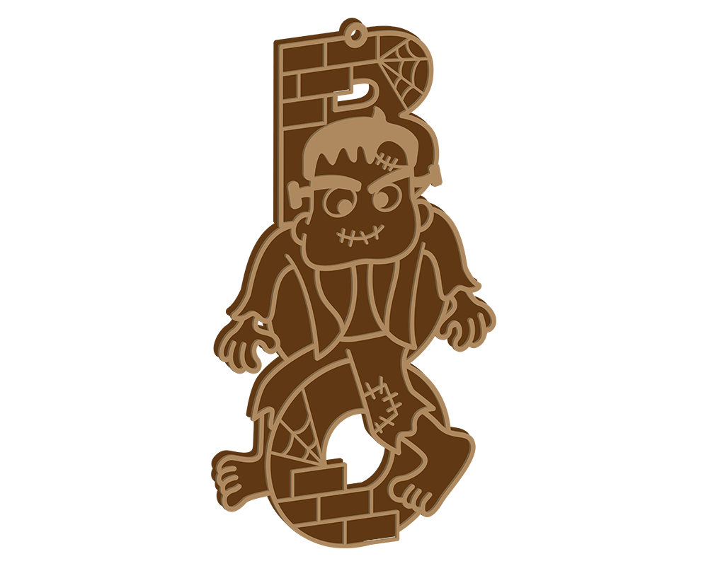 Monster Themed Boo Plaque