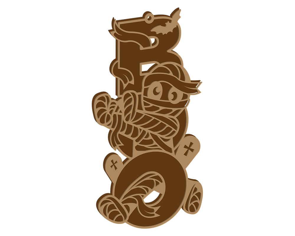 Mummy Themed Boo Plaque