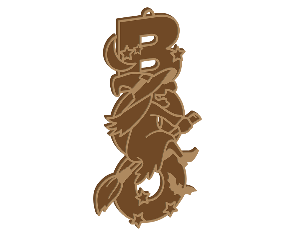 Witch Themed Boo Plaque