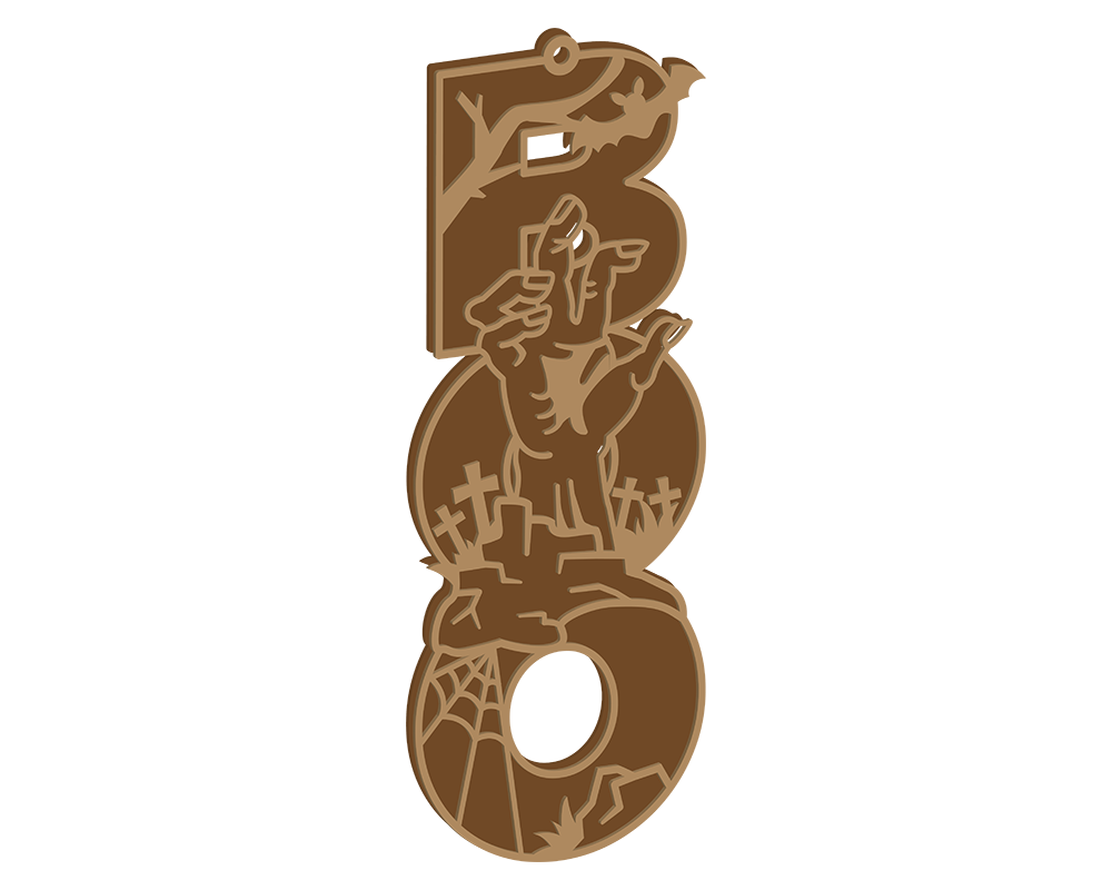 Undead Themed Boo Plaque