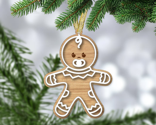 Gingerbread Baby with Dummy