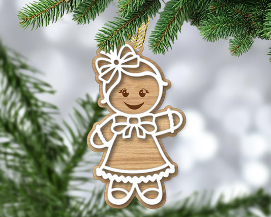 Gingerbread Girl with Bow