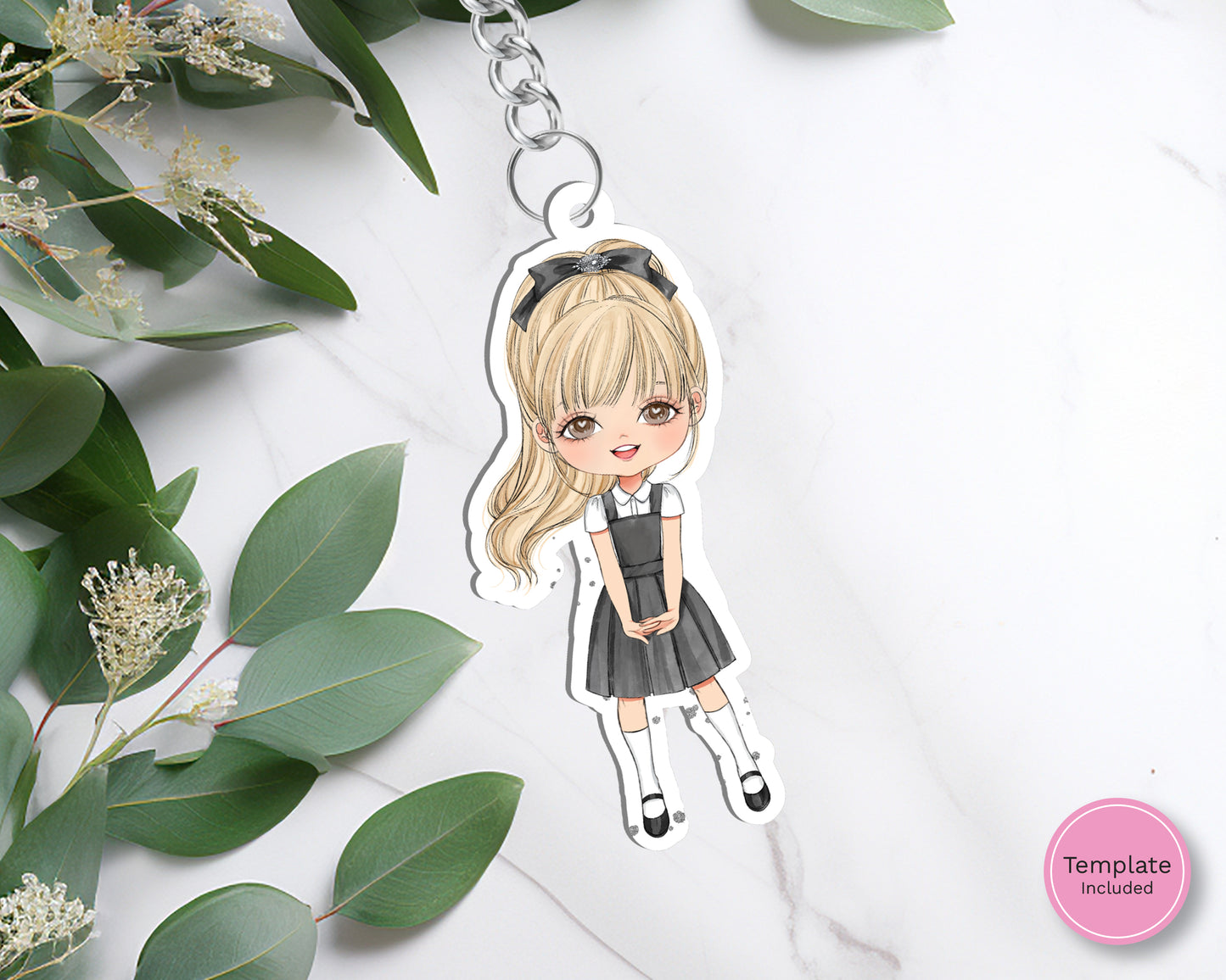 Evie Keyring Blank