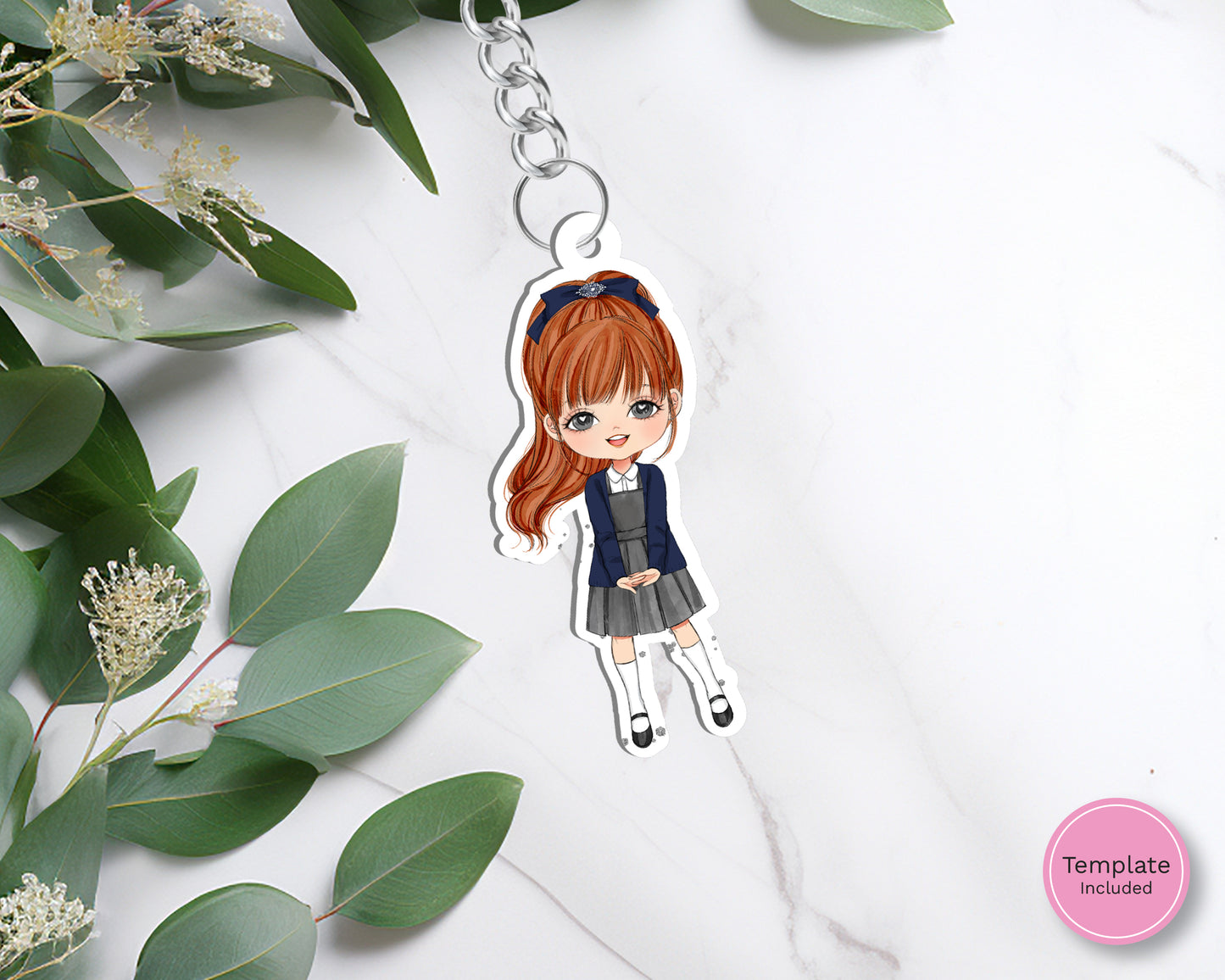 Evie Keyring Blank