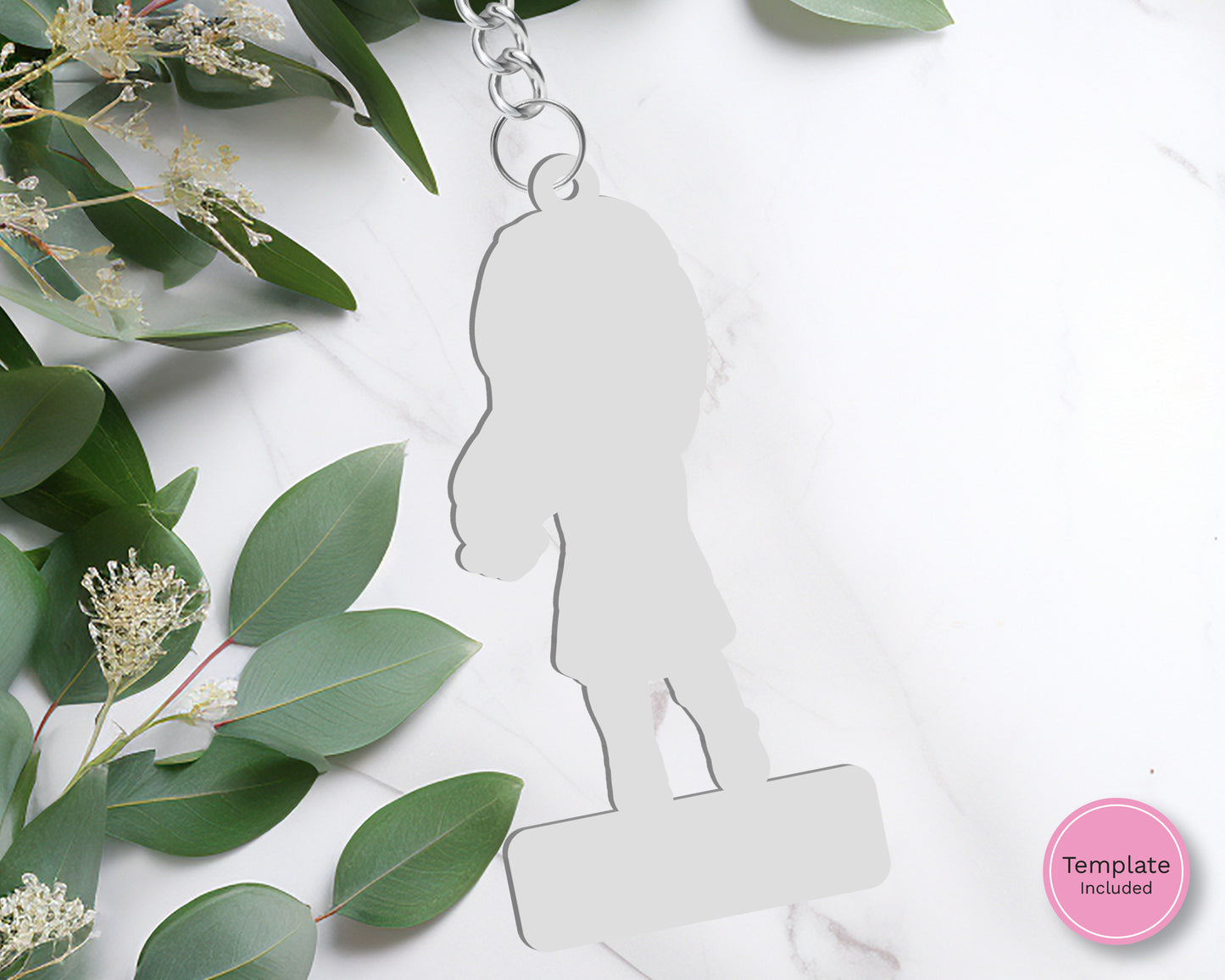 Evie Keyring Blank with Name Plaque