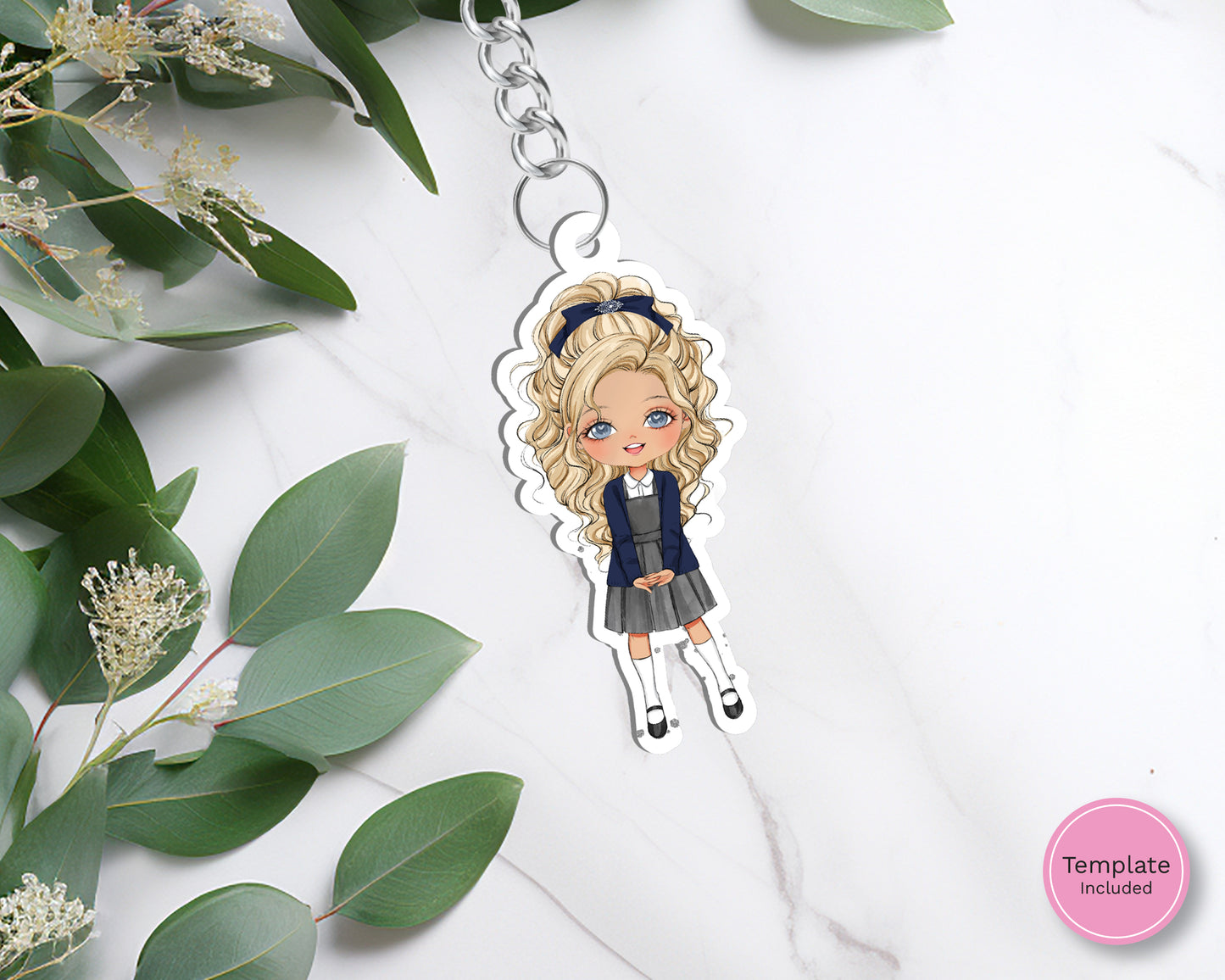 Evie Keyring Blank