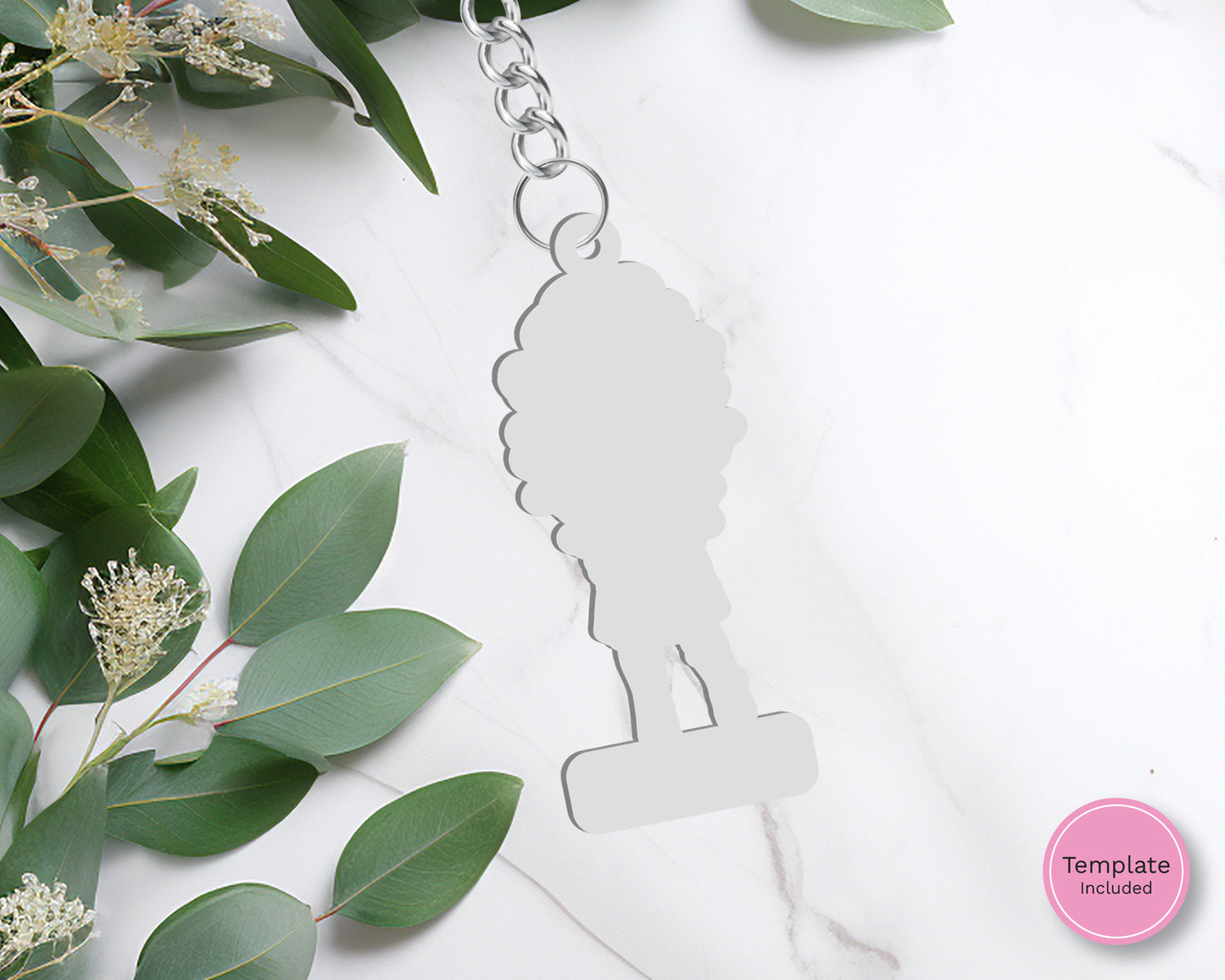Evie Keyring Blank with Name Plaque