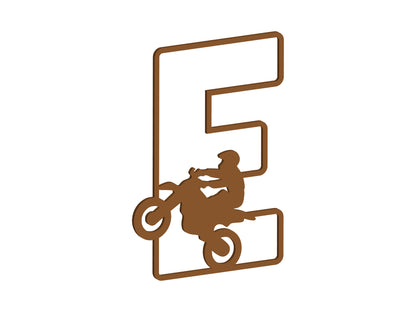 MDF Motocross Themed Letters