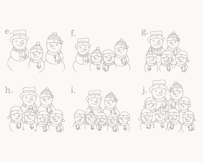 Snow Family Bauble